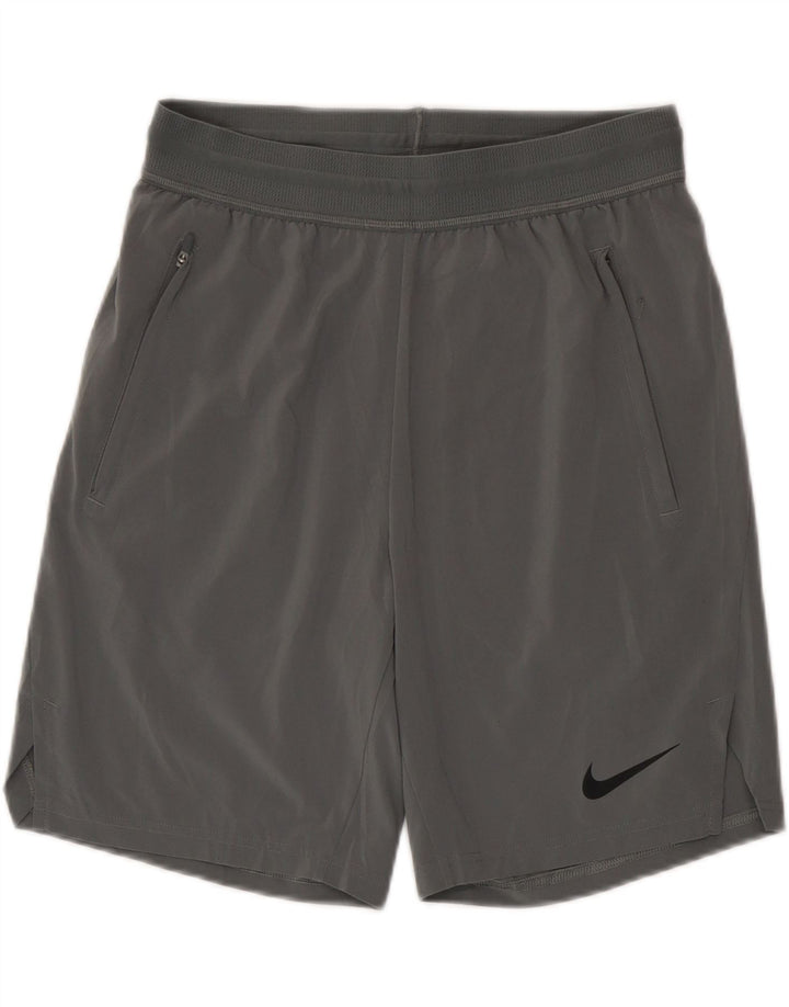 Ανδρικό αθλητικό σορτς Nike Dri Fit από μικρό γκρι πολυεστέρα