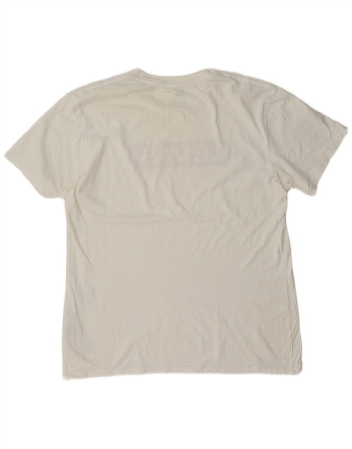 Ανδρικό γραφικό T-Shirt Levi's Top Μεσαίο λευκό βαμβακερό