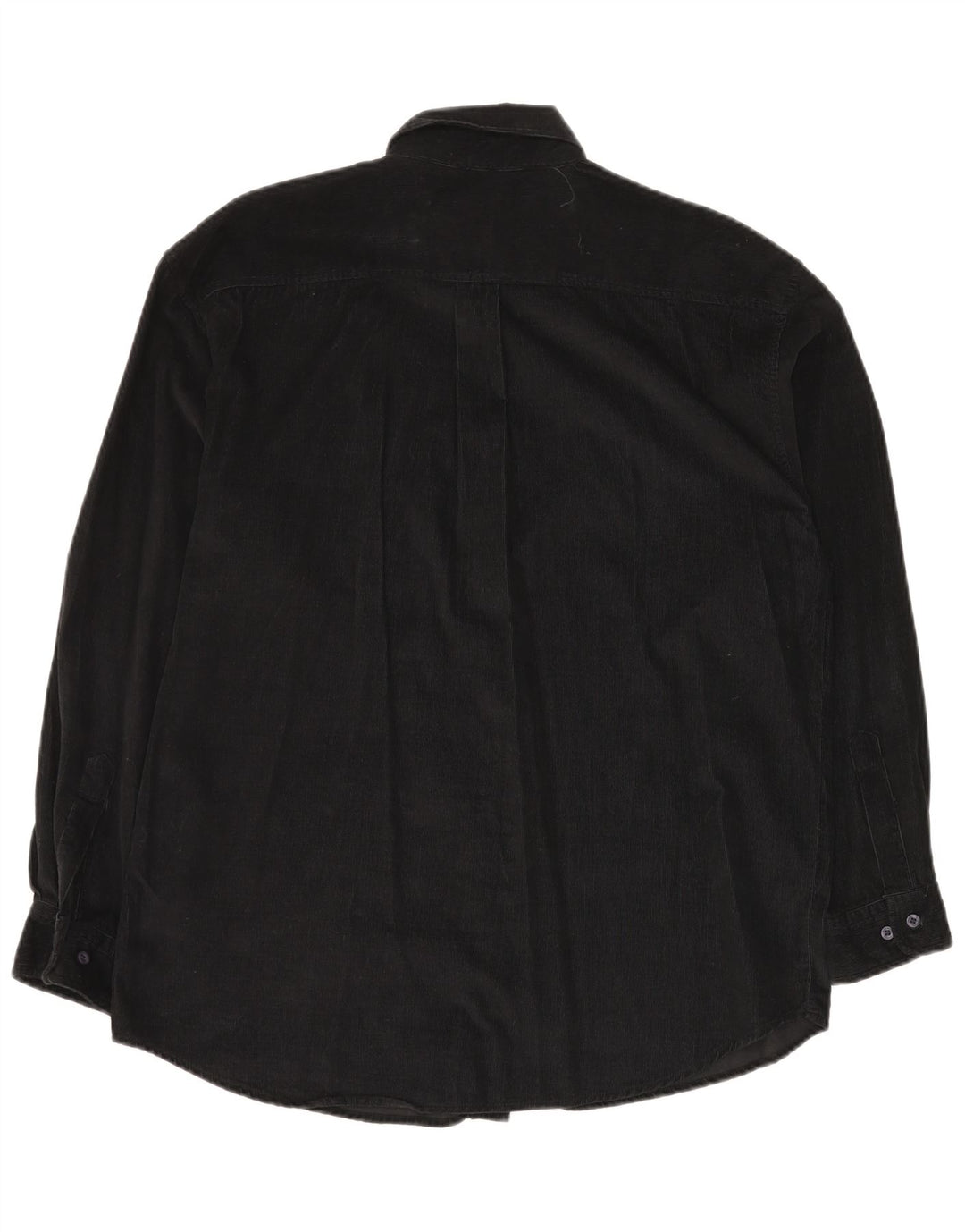 STONE HARBOR Ανδρικό κοτλέ πουκάμισο Μεσαίο μαύρο βαμβακερό