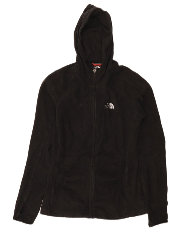 Το γυναικείο φλις μπουφάν North Face με κουκούλα UK 6 XS μαύρο πολυεστέρα