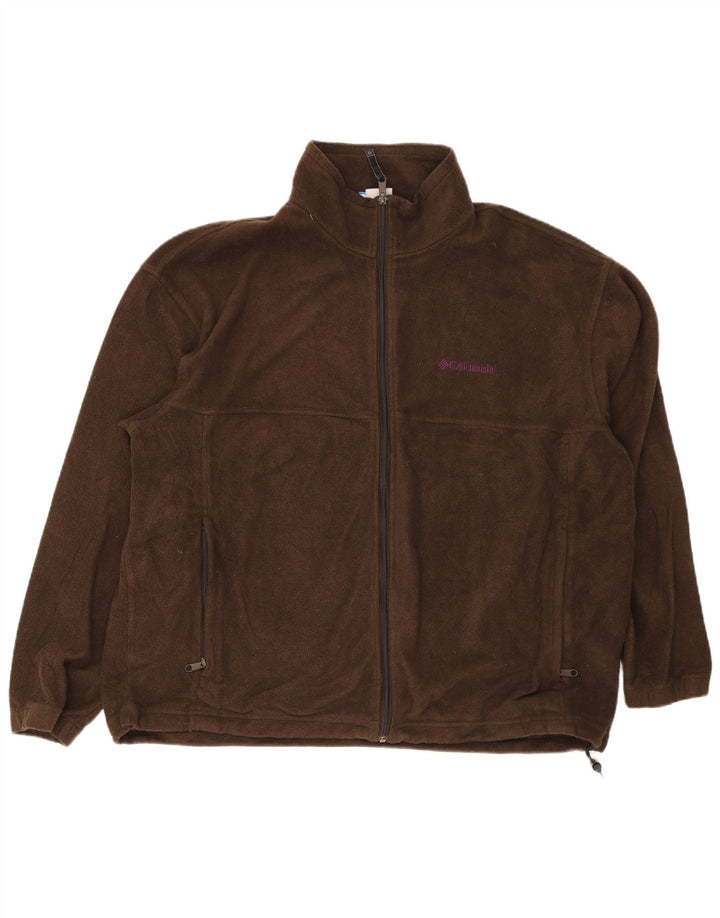 Columbia Ανδρικό Fleece Jacket UK 44 2XL καφέ πολυεστέρας