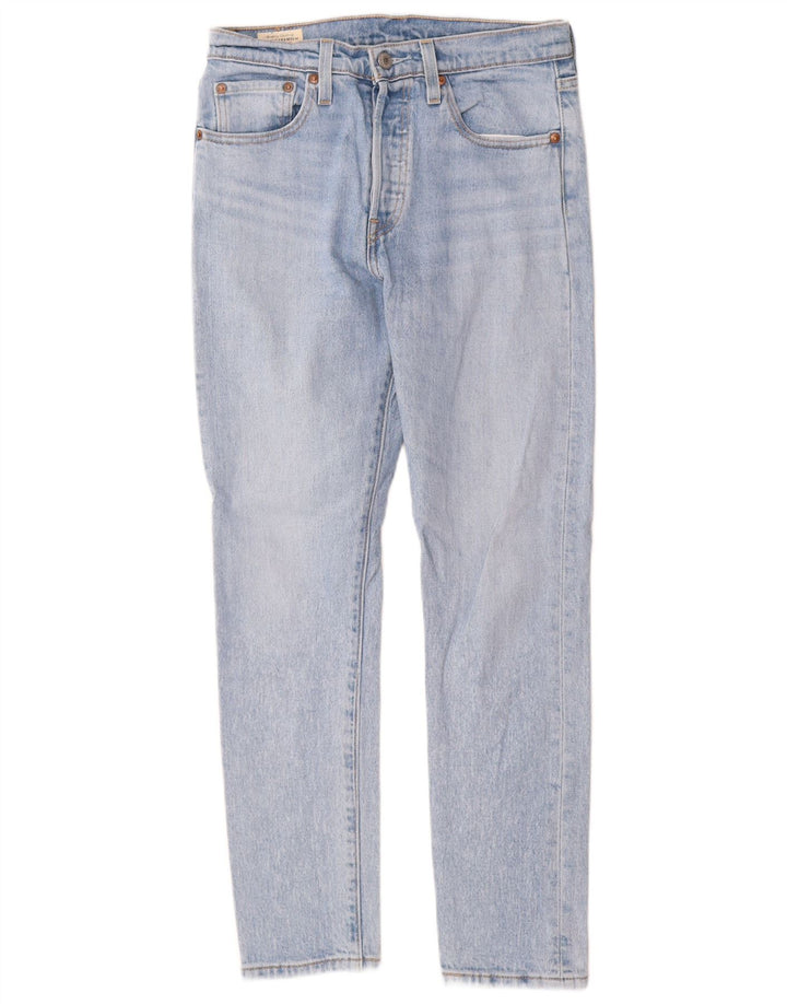 Levi's Womens 501 Straight Jeans W27 L28 Blue Cotton
