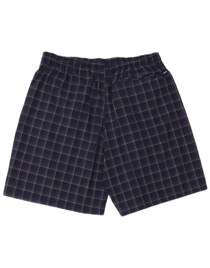 Ανδρικό σορτς κολύμβησης Adidas μεγάλο μπλε Navy Check Polyester