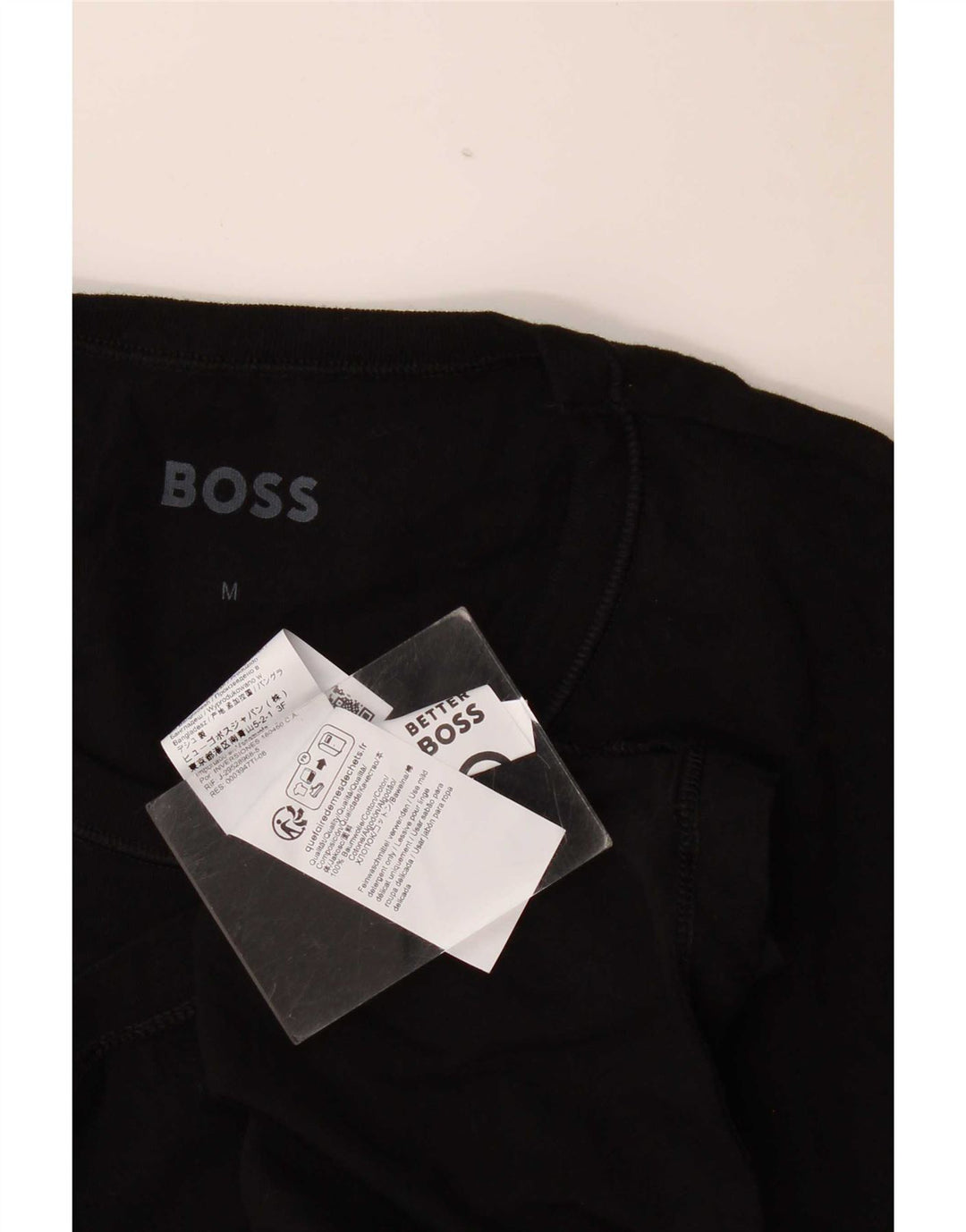 Ανδρικό T-Shirt Hugo Boss Slim Fit Top Μεσαίο μαύρο βαμβακερό