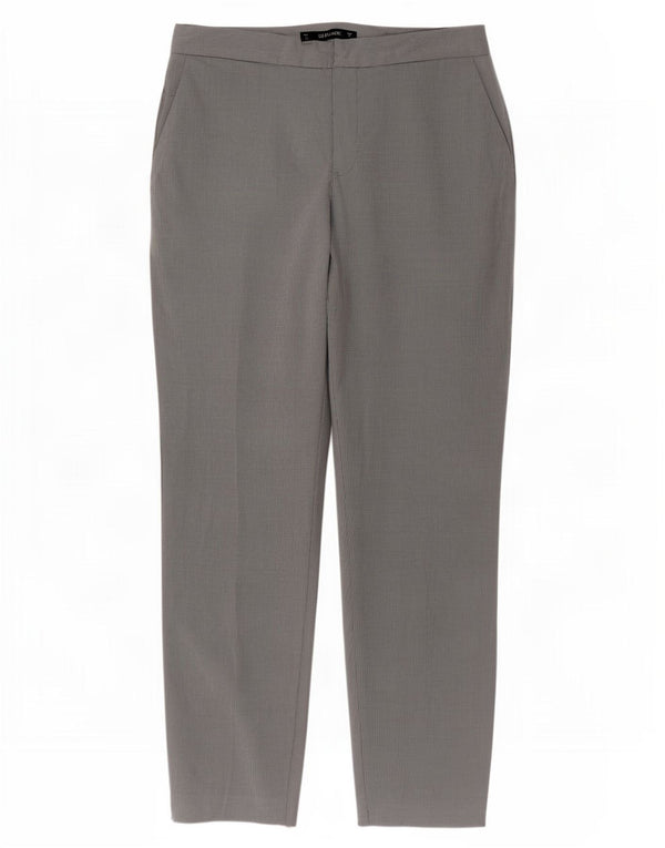 Zara Γυναικείο Slim παντελόνι Chino EU 36 Small W26 L27 Grey Polyester