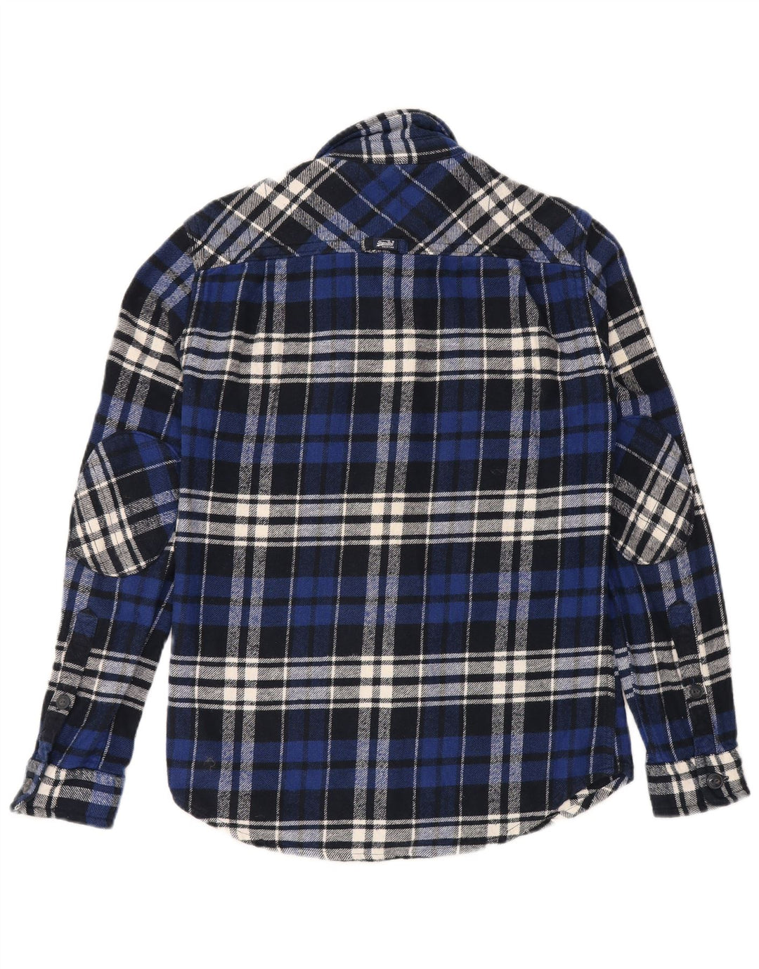 Ανδρικό φανελένιο πουκάμισο SUPERDRY Small Blue Check Cotton