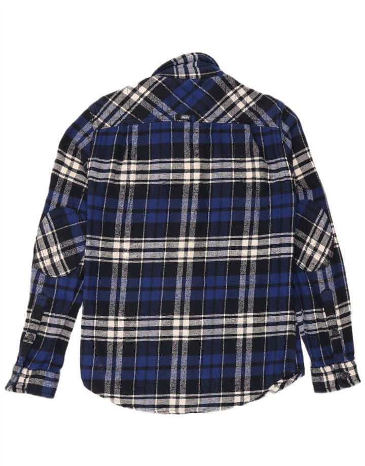Ανδρικό φανελένιο πουκάμισο SUPERDRY Small Blue Check Cotton