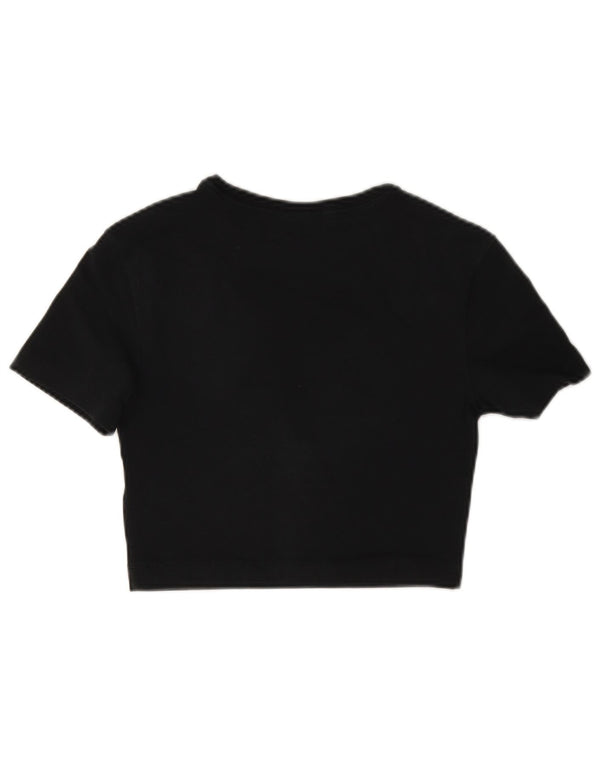 Γυναικείο T-Shirt Nike Crop Graphic Top UK 6 XS Black