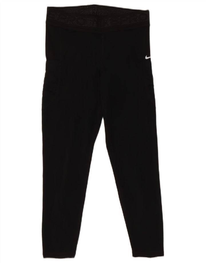 Γυναικεία κολάν Nike Crop UK 12 Medium Black Polyester