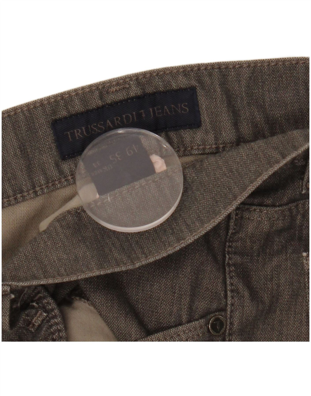 Ανδρικό ίσιο casual παντελόνι Trussardi W33 L31 Γκρι