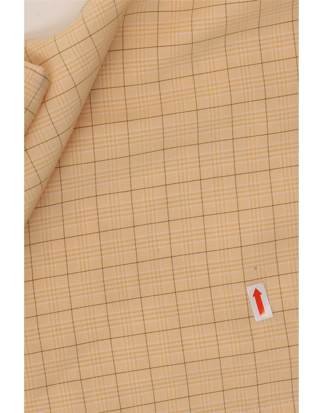 PIERRE CARDIN Ανδρικό κοντομάνικο πουκάμισο Μεσαίο κίτρινο Check Modal