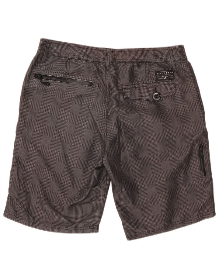 BILLABONG Ανδρικό σορτς Chino W32 Μεσαίο Γκρι Πολυεστέρας Houndstooth