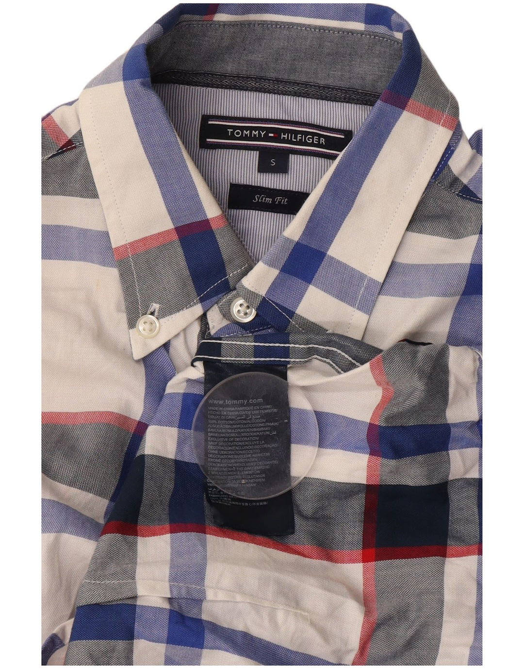 Ανδρικό πουκάμισο Tommy Hilfiger Slim Fit Μικρό πολύχρωμο βαμβακερό