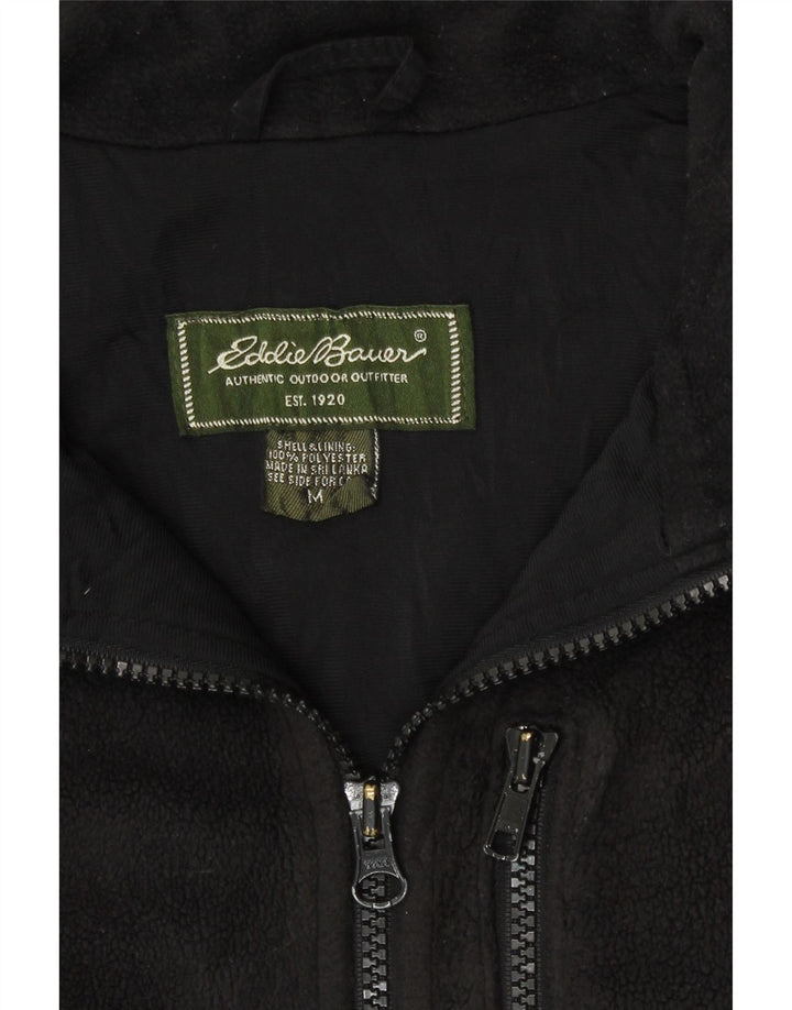 Eddie Bauer Ανδρικό Fleece Jacket UK 38 Medium Black Polyester