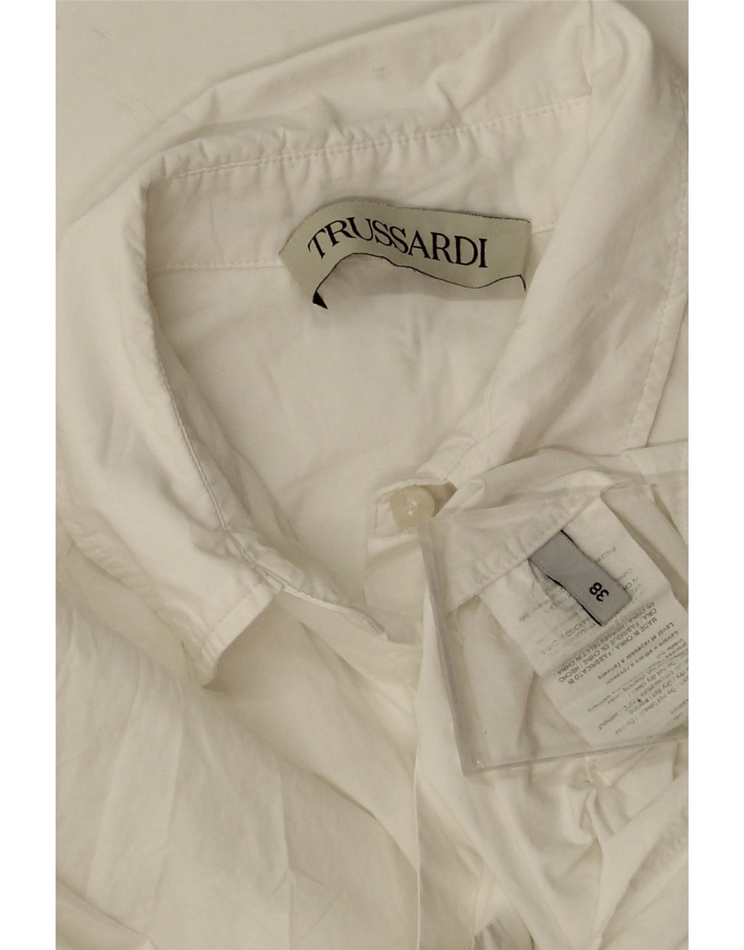 Trussardi Γυναικείο πουκάμισο Oversized IT 38 XS Λευκό βαμβακερό