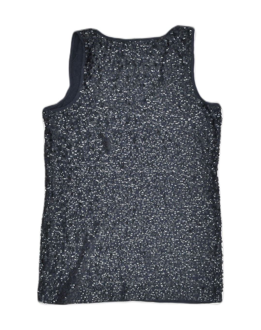 J. CREW Womens Vest Top UK 4 XS Navy Blue Cotton | Vintage J. Crew | Thrift | Second-Hand J. Crew | Used Clothing | Messina Hembry 