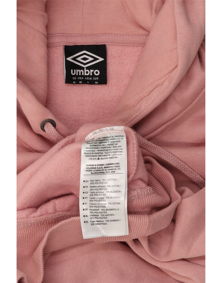 Ανδρικό Umbro Graphic Hoodie Jumper Μεσαίο Ροζ Βαμβακερό