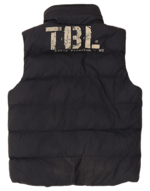 Timberland Boys Graphic Hooded Gilet Gilet 9-10 Years Navy Blue Polyester