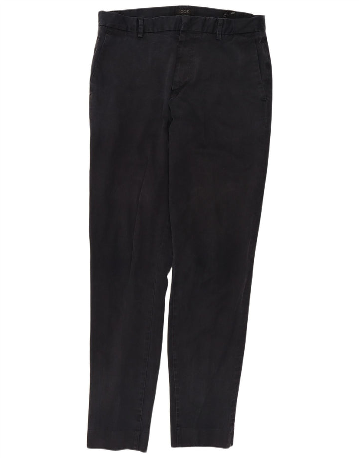 Ανδρικό παντελόνι Chino COS Slim EU 48 Medium W30 L31 Navy Blue Cotton