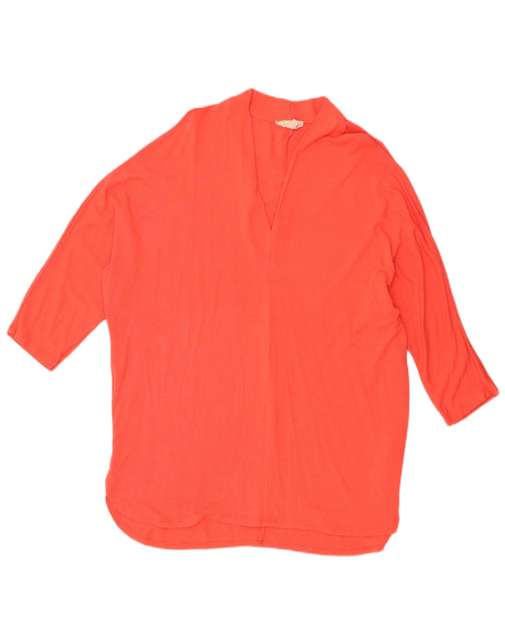 Φάση Οκτώ Γυναικείο Oversized Top 3/4 Sleeve UK 12 Medium Orange