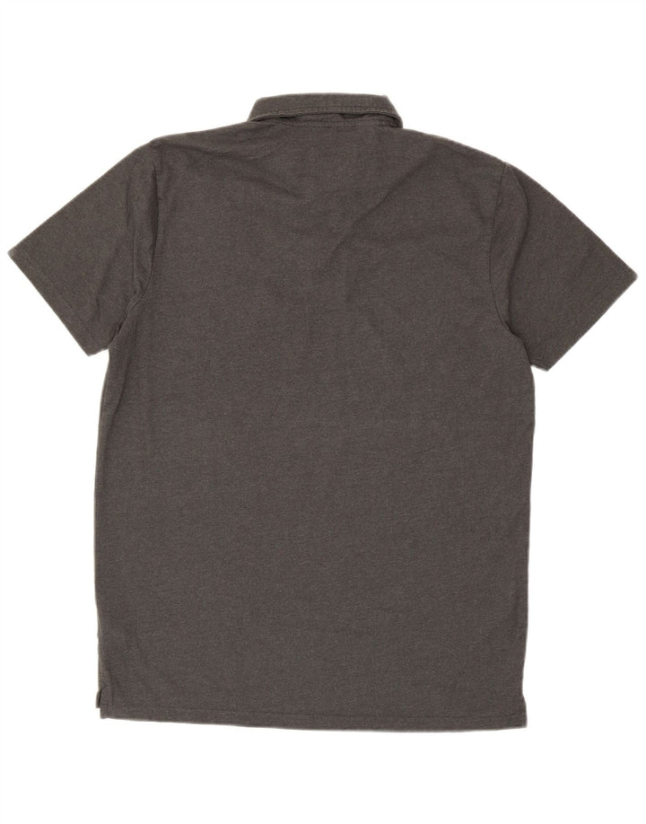 WEIRD FISH Mens Polo Shirt Medium Grey Cotton