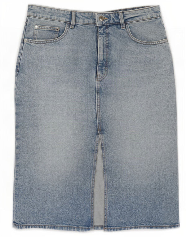 Zara Womens Denim Skirt Large W30 Blue