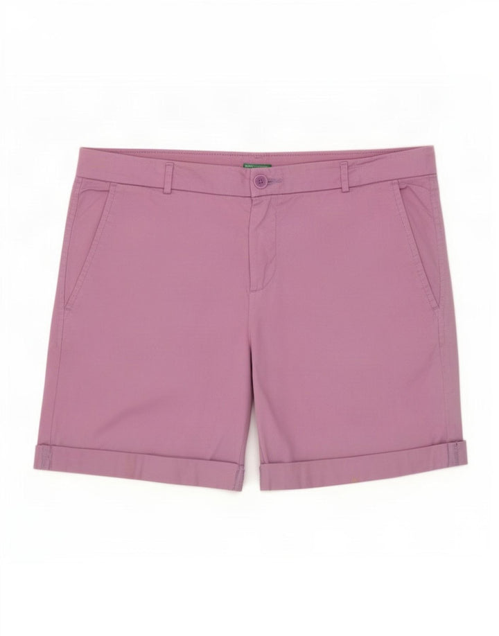 Γυναικείο σορτς Chino Benetton IT 44 Medium W34 Purple