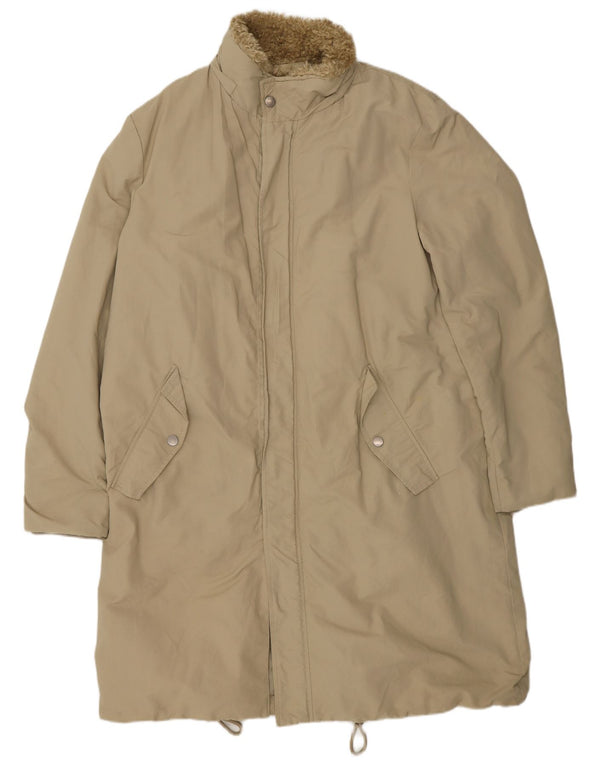 Ανδρικό παλτό Zara Windbreaker UK 40 Large Khaki Cotton