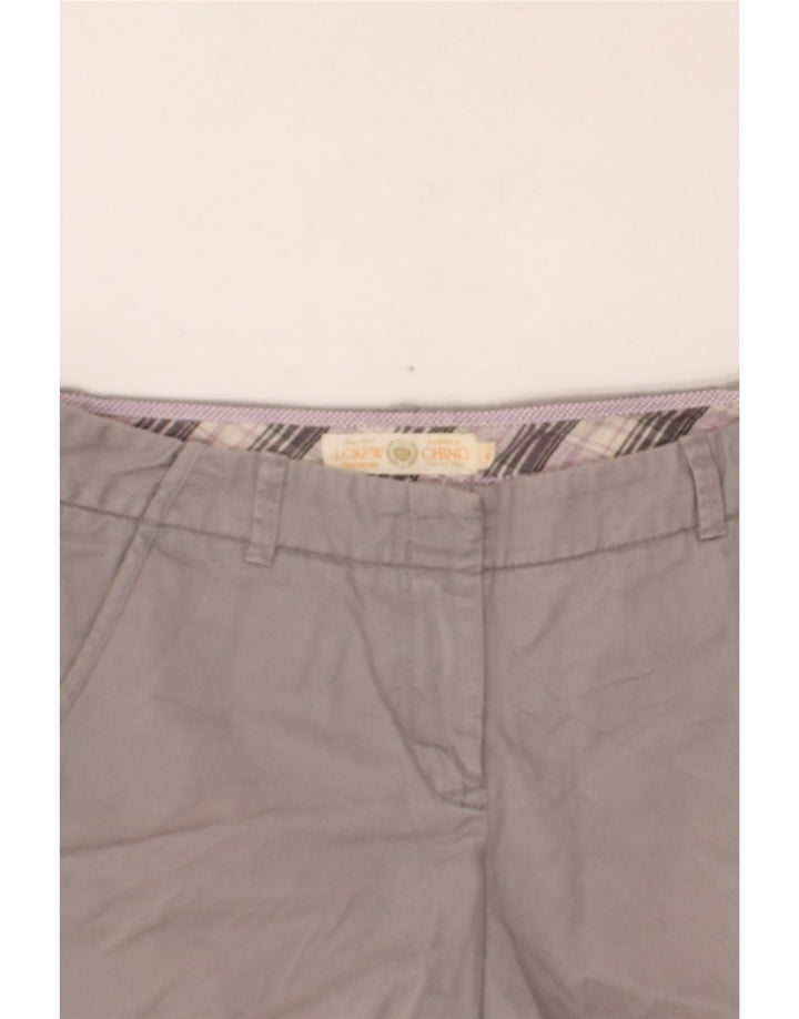 J. CREW Womens Chino Shorts US 8 Medium W34 Grey Cotton Vintage J. Crew and Second-Hand J. Crew from Messina Hembry 