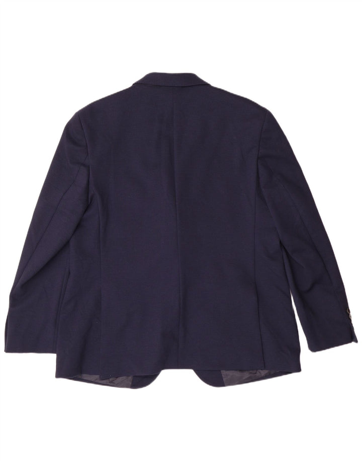 MARKS & SPENCER Ανδρικό σακάκι με 2 κουμπιά UK 46 3XL Navy Blue Polyamide