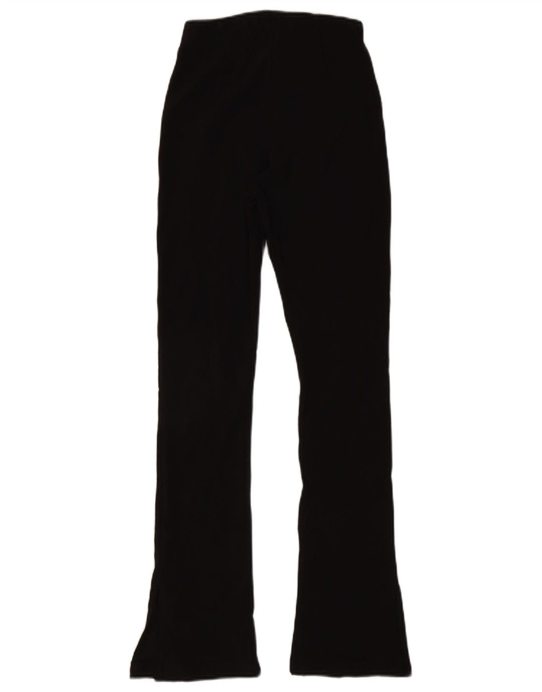 Zara Γυναικείο Flare Casual Παντελόνι Small W26 L30 Μαύρο Πολυεστέρα