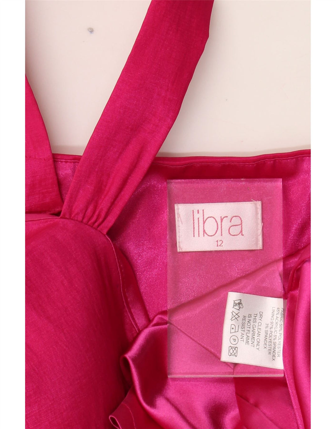 LIBRA Womens Sleeveless Sheath Dress UK 12 Medium  Pink Polyester Vintage Libra and Second-Hand Libra from Messina Hembry 