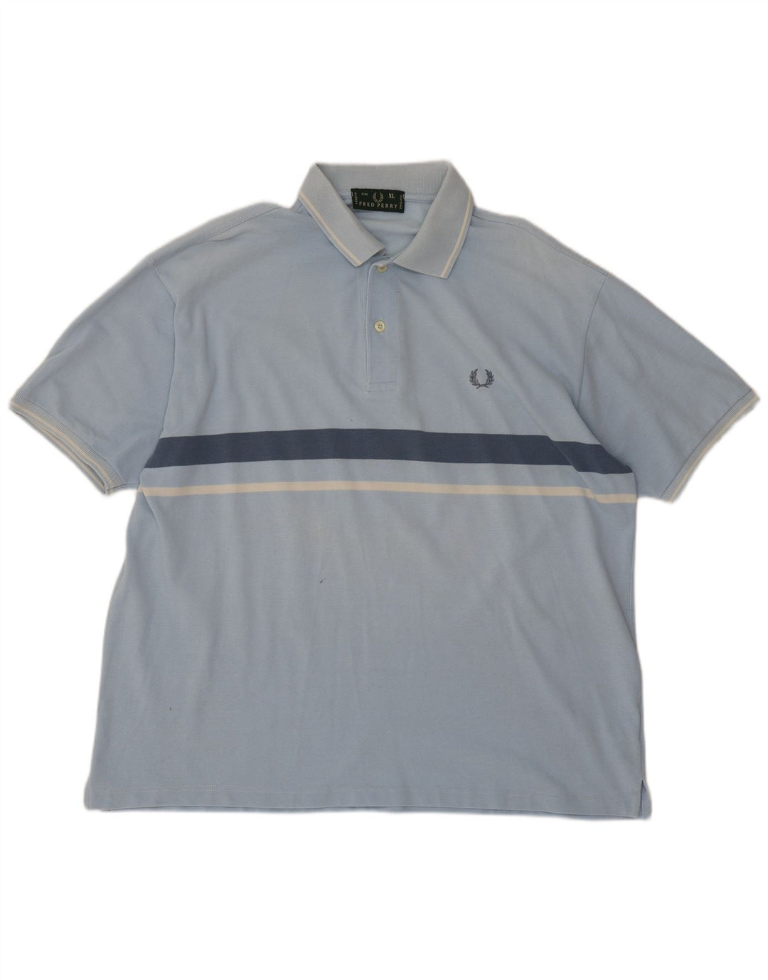Fred Perry Ανδρικό Πόλο Μπλουζάκι XL Μπλε ριγέ βαμβακερό