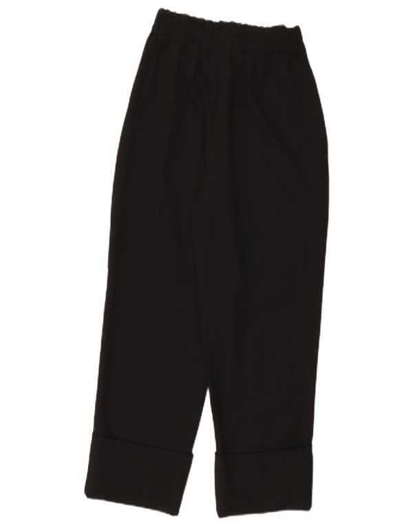 Zara Womens Tapered Casual Trousers XS W24 L24 Black Polyester