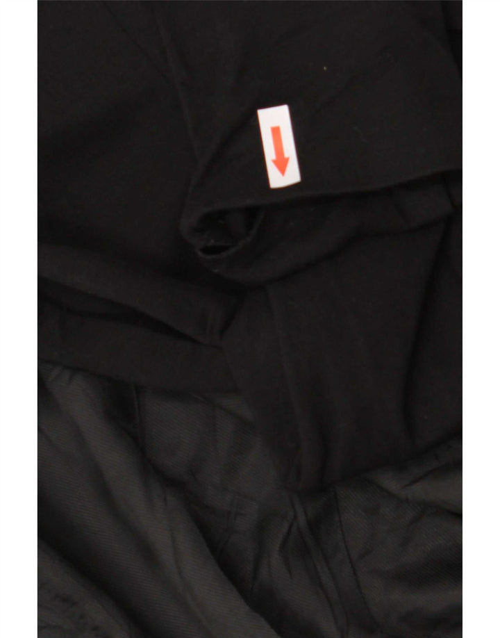 Zara Γυναικείο σακάκι 1 κουμπιού blazer UK 10 Small Black Viscose