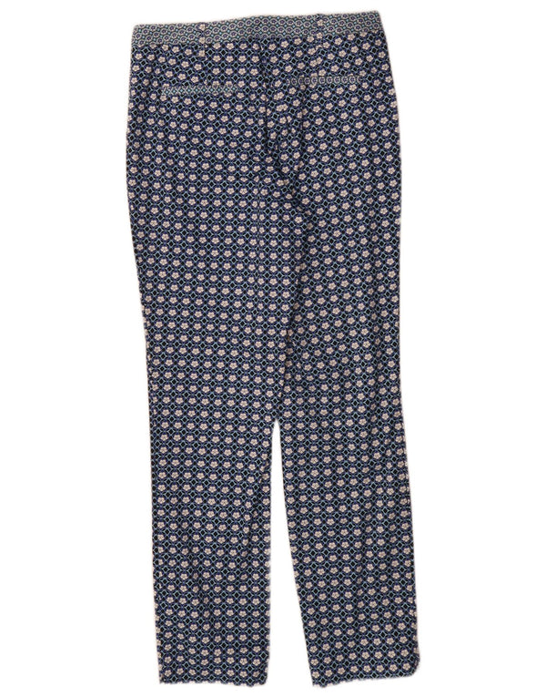 Topshop Γυναικείο παντελόνι Chino Slim Fit UK 8 Small W26 L28 Blue Geometric
