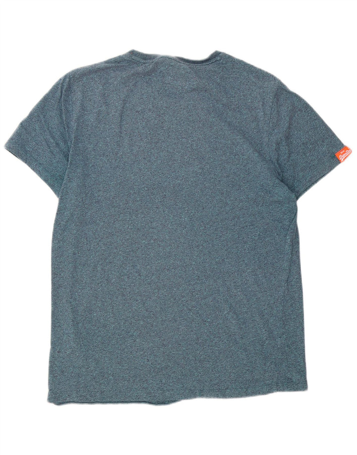 Ανδρικό T-Shirt Superdry Top Large Blue Flecked