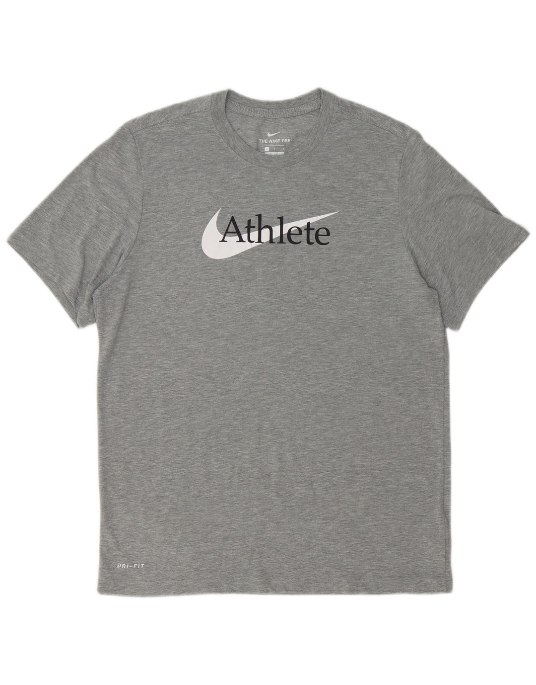Ανδρικό γραφικό μπλουζάκι NIKE Dri Fit Top Large Grey Polyester