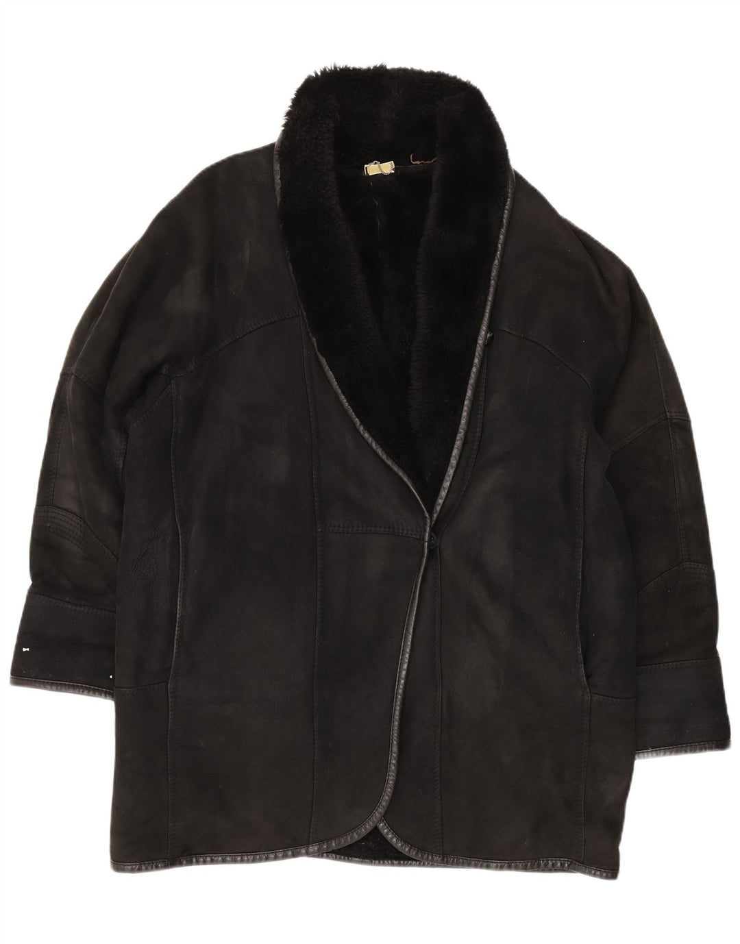 CARLA BUTI Γυναικείο Παλτό Shearling Oversized IT 44 Medium Black Shearling