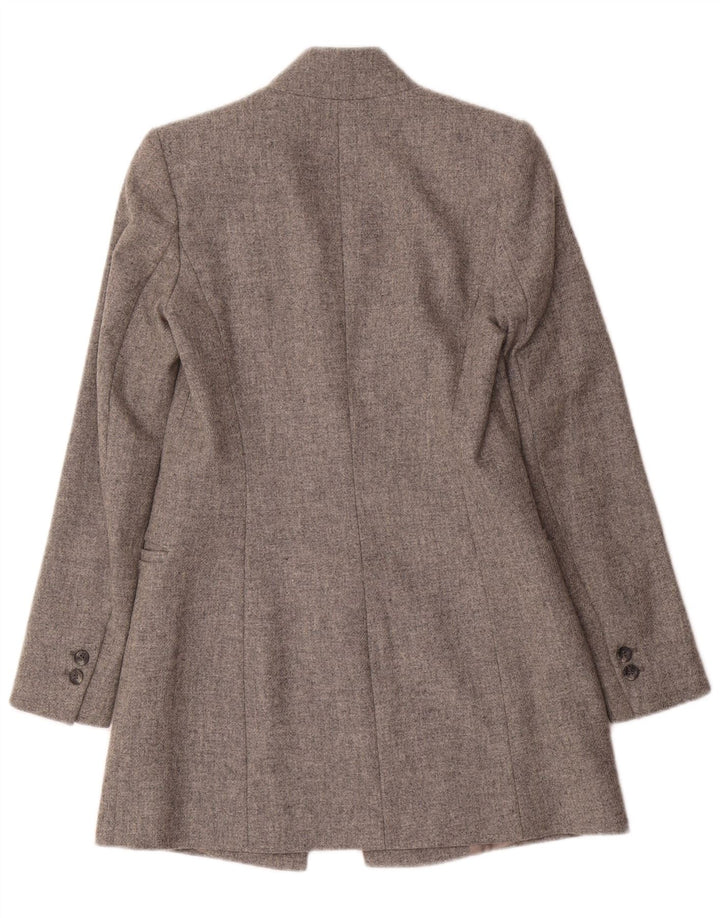 Zara Γυναικείο σακάκι Longline Blazer UK 6 XS Γκρι μαλλί