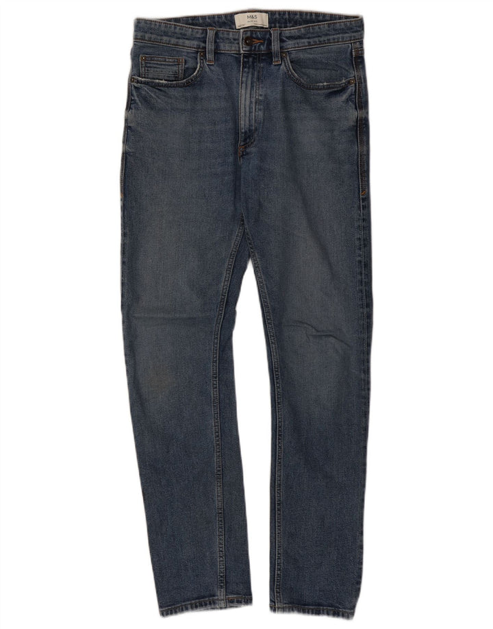 Marks & Spencer Ανδρικό Slim Jeans W32 L30 Blue Cotton