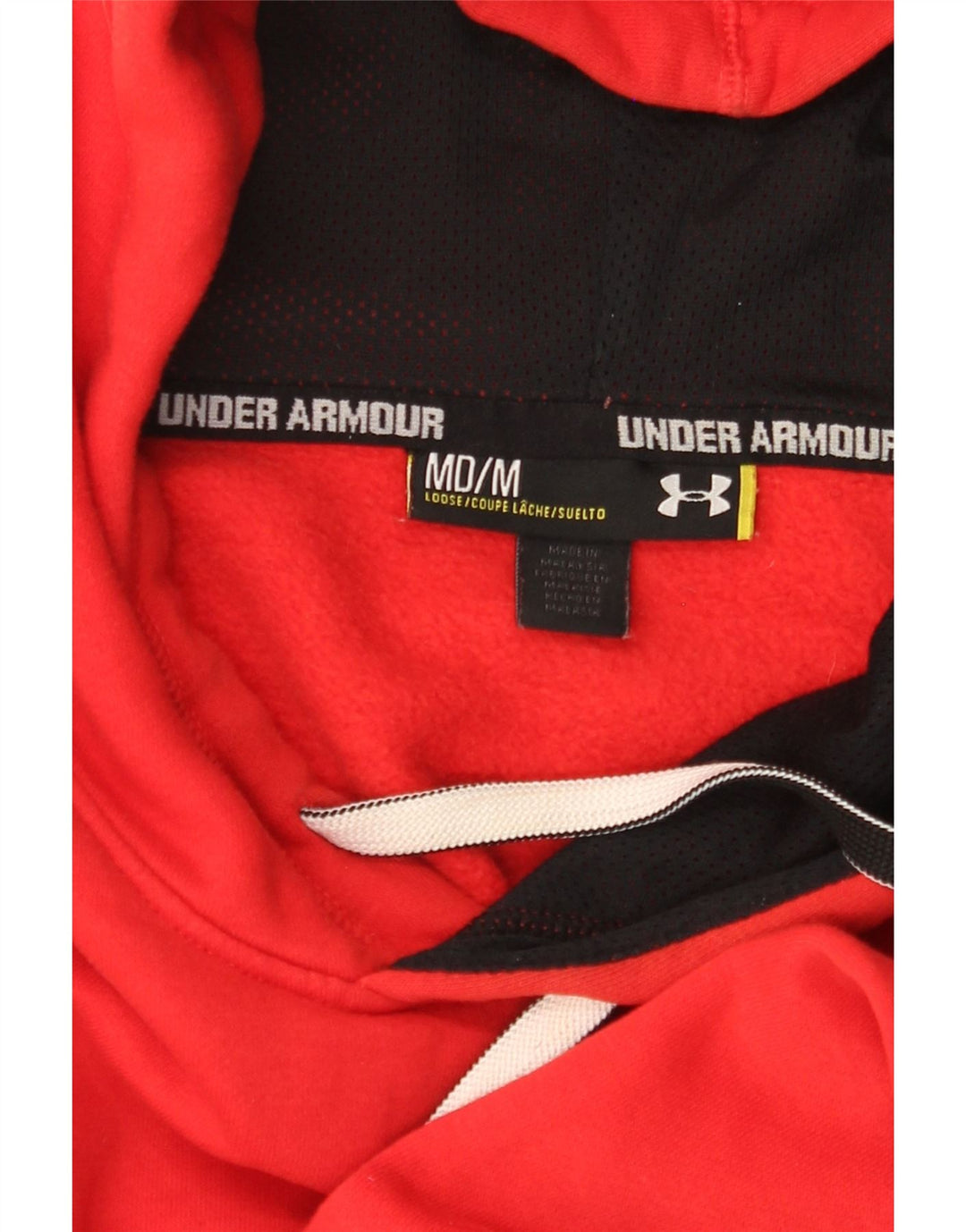 UNDER ARMOR Ανδρικό φούτερ με κουκούλα, μεσαίο κόκκινο
