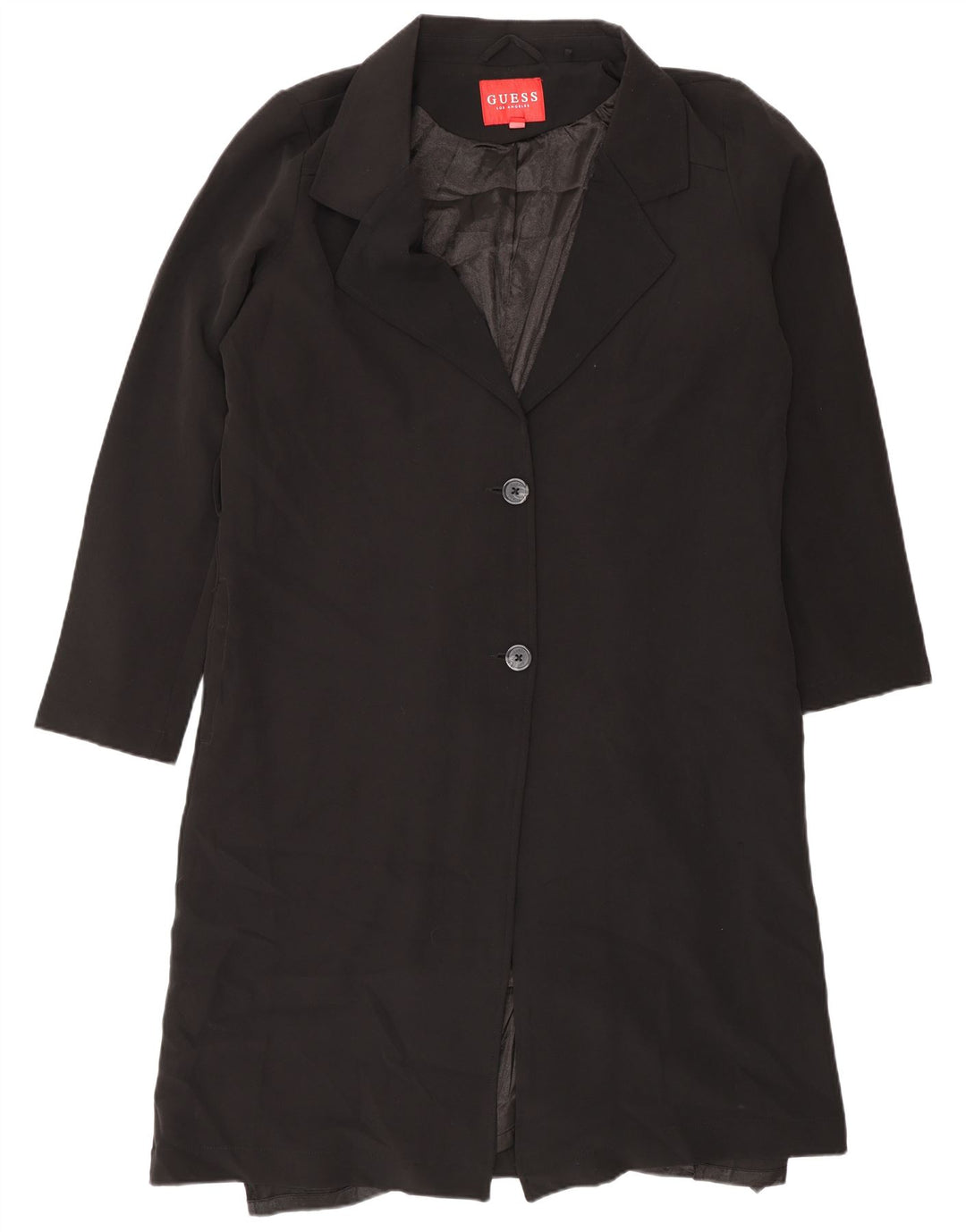 Guess Γυναικείο Πανωφόρι UK 18 XL Μαύρο Πολυεστέρας