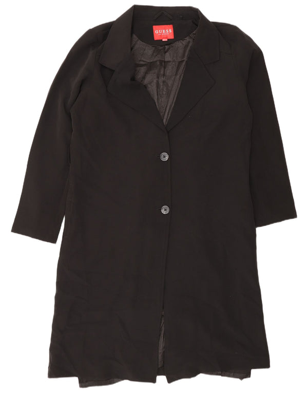 Guess Γυναικείο Πανωφόρι UK 18 XL Μαύρο Πολυεστέρας