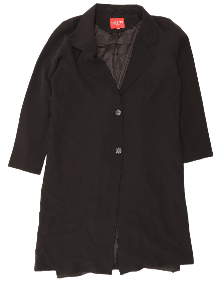 Guess Γυναικείο Πανωφόρι UK 18 XL Μαύρο Πολυεστέρας