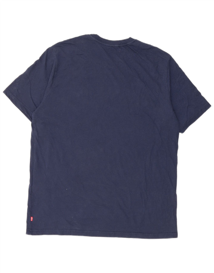 Ανδρικό μπλουζάκι Levi's Relaxed Graphic Top από μεσαίο μπλε ναυτικό βαμβακερό