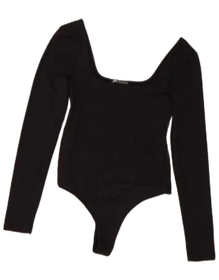 Zara γυναικείο κορμάκι UK 12 Medium Black Polyamide