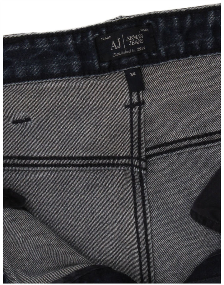Armani Ανδρικό Slim Jeans W34 L31 Navy Blue Cotton