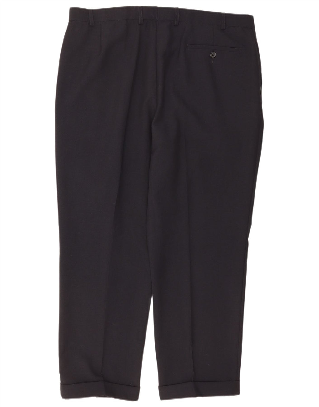 Marks & Spencer Ανδρικό παντελόνι με καρφίτσα W40 L29 Navy Blue Polyester