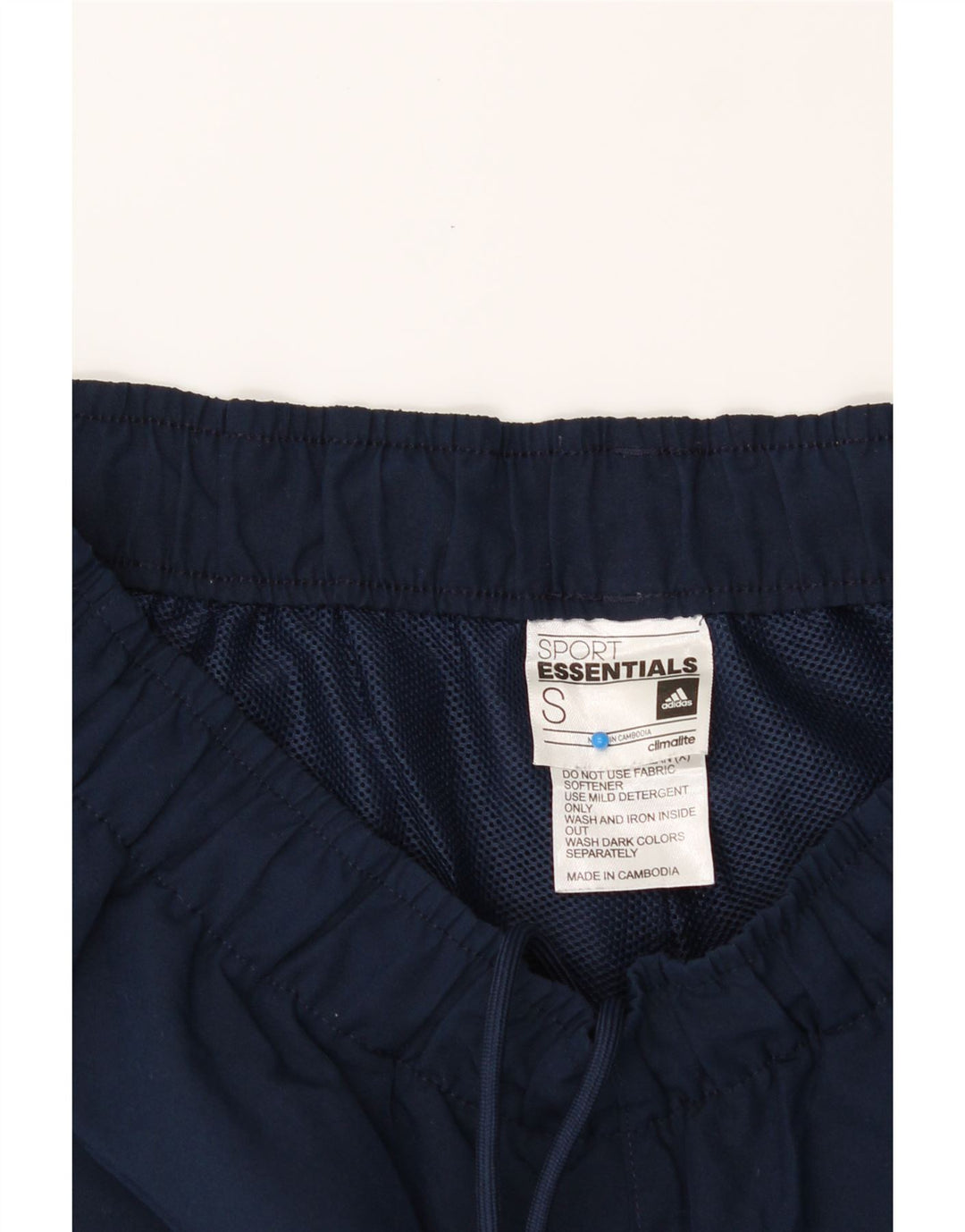 ADIDAS Mens Climalite Sport Shorts Small  Navy Blue Polyester Vintage Adidas and Second-Hand Adidas from Messina Hembry 